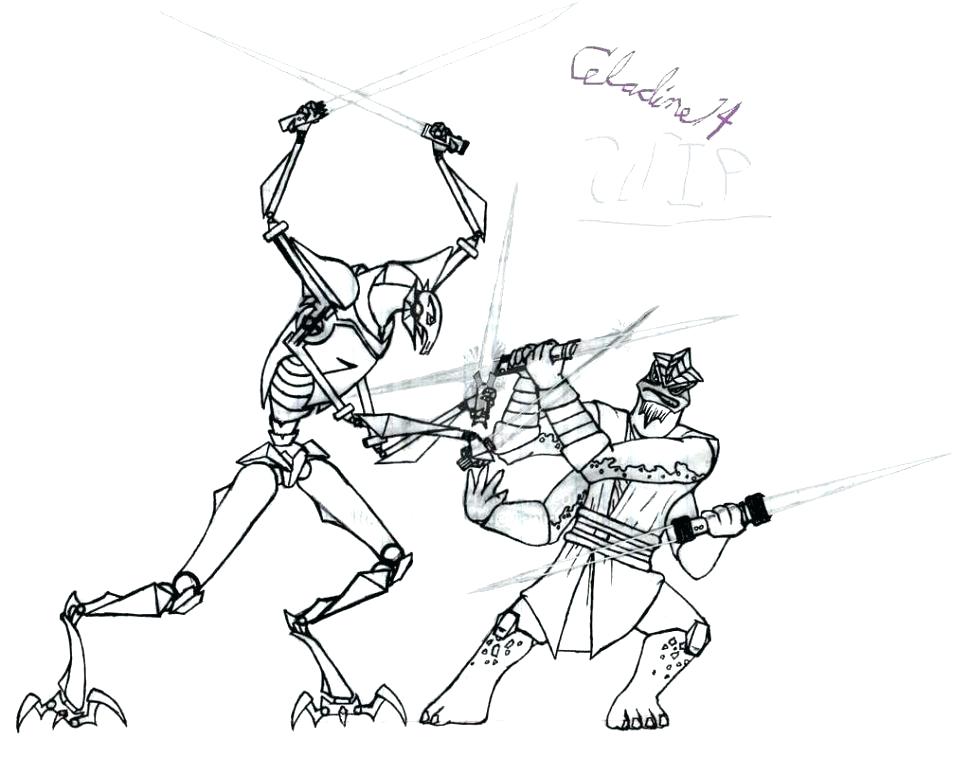 970x757 Star Wars Movie Coloring Pages General Grievous Page Mask