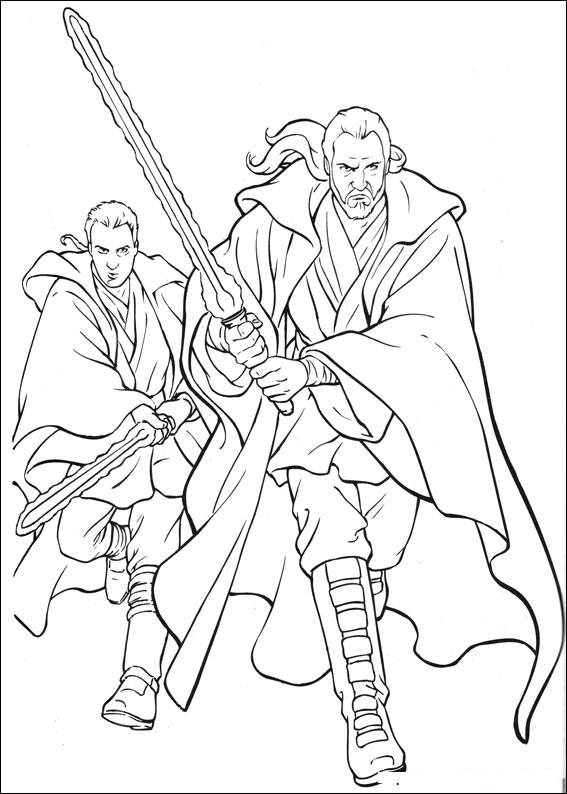 567x794 Jedi Master Coloring Pages