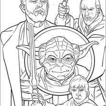 220x220 Luke Training With Yoda Coloring Pages
