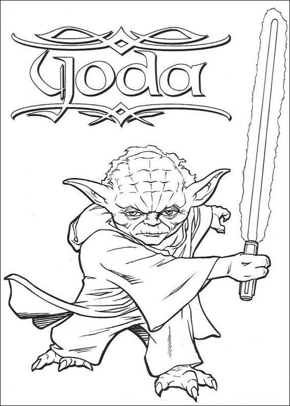 Star Wars Lightsaber Coloring Pages