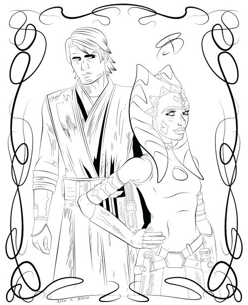 500x613 Lightsaber Coloring Pages With Two Coloring Page Star Wars