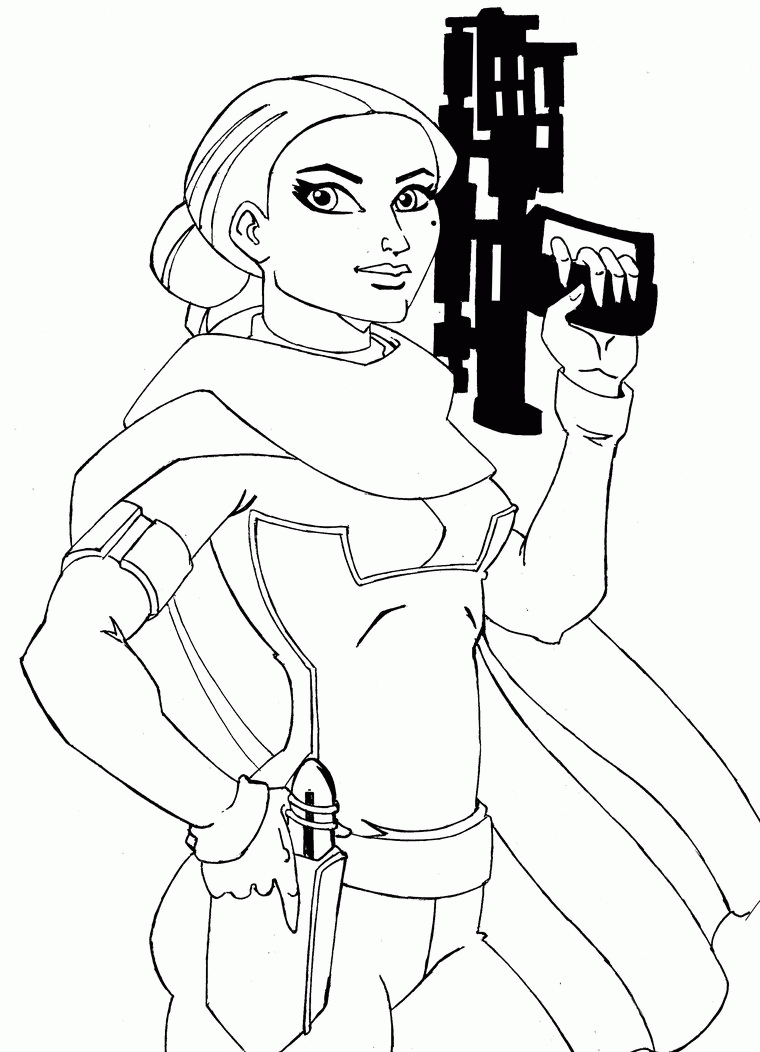 Star Wars Padme Coloring Pages