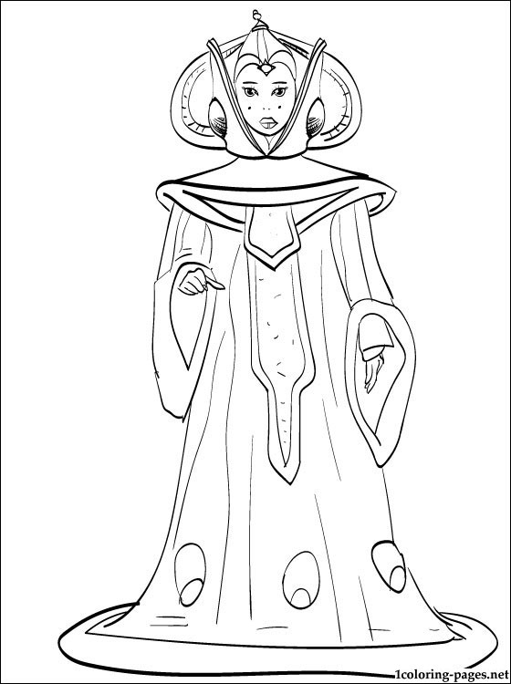 560x750 Star Wars Amidala Coloring Page Coloring Pages