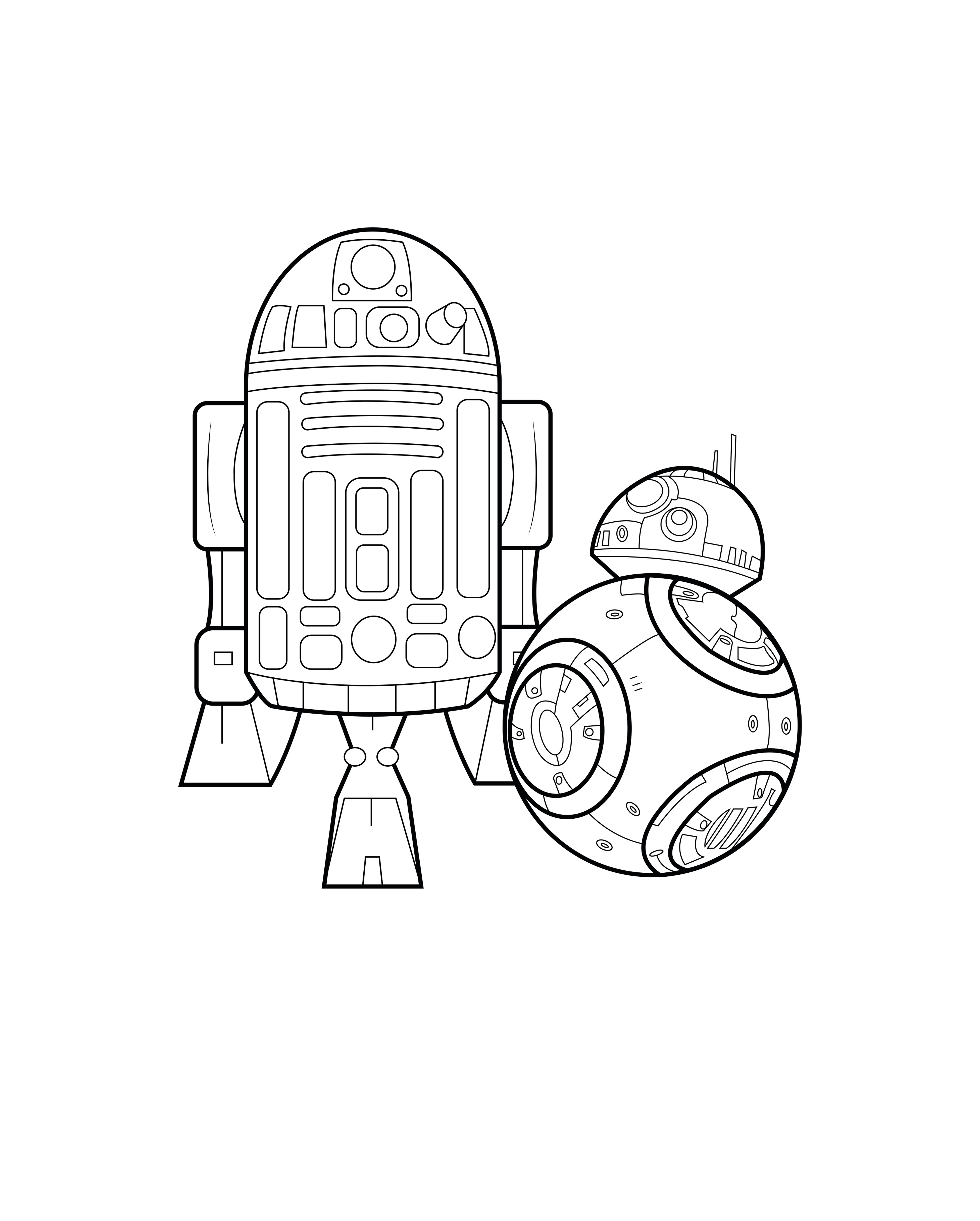 4353x5422 Bb8 R2d2 By Allan