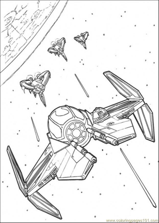 650x912 Star Wars Ship 7 Coloring Page