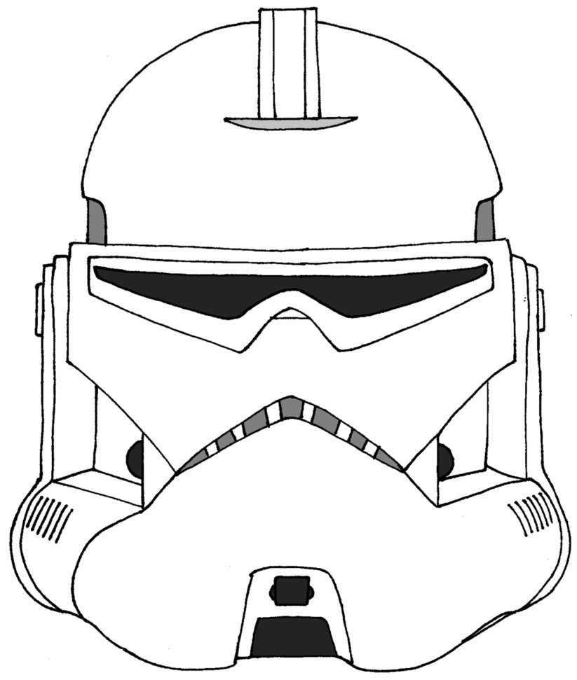 823x971 Stormtrooper Helmet Coloring Page Many Interesting Cliparts