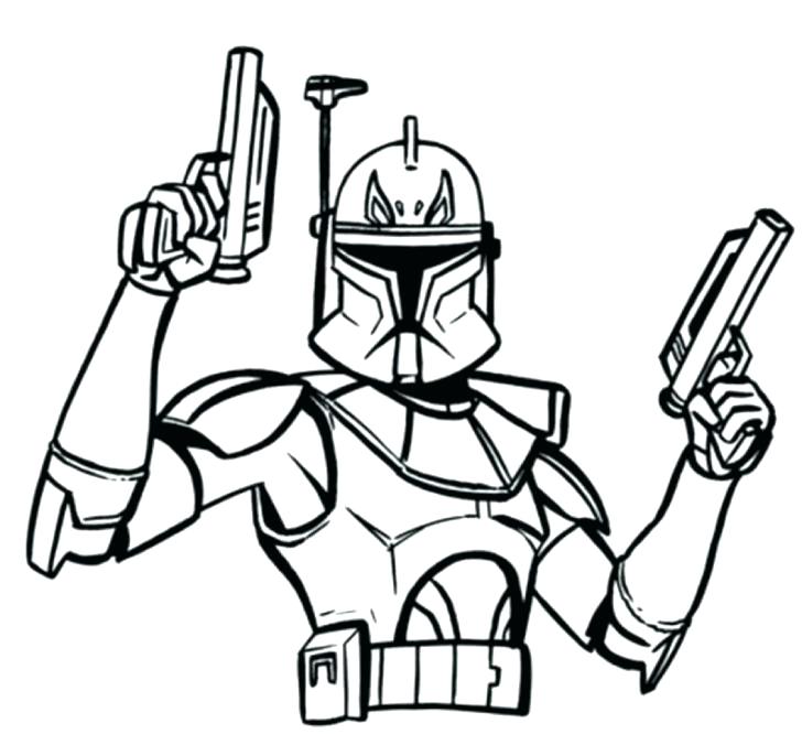 728x676 Coloring Pages To Print Star Wars Page Only Clone Trooper Rd Storm