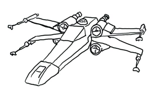 504x345 Brilliant Decoration X Wing Coloring Page Star Wars Figh