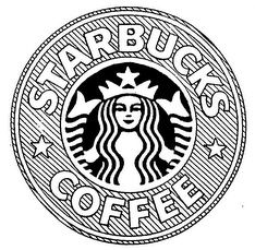 234x229 Starbucks, Logo, Drawing, Tumblr, Black And White, Coffee Art