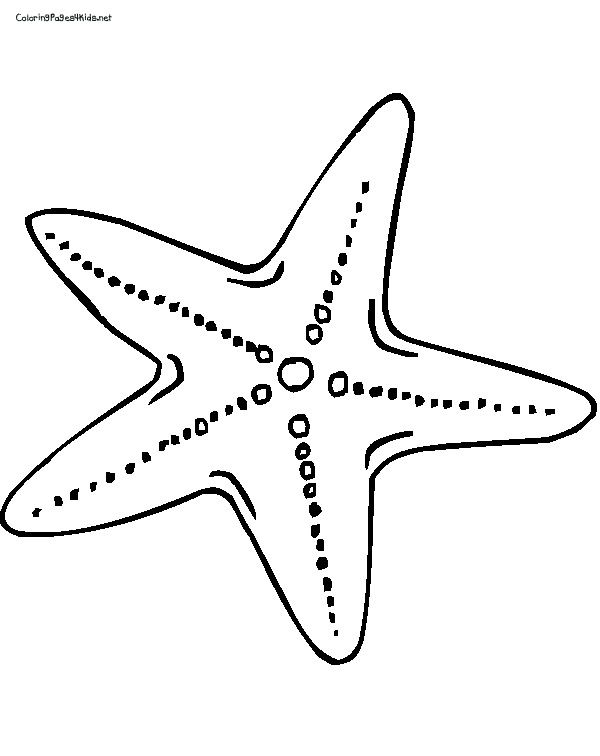 Starfish Coloring Pages For Kids