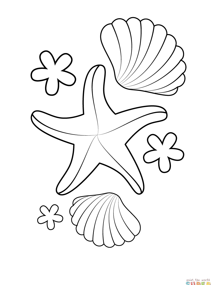 824x1080 Realistic Starfishoring Page Pages Stupendous Free Printable