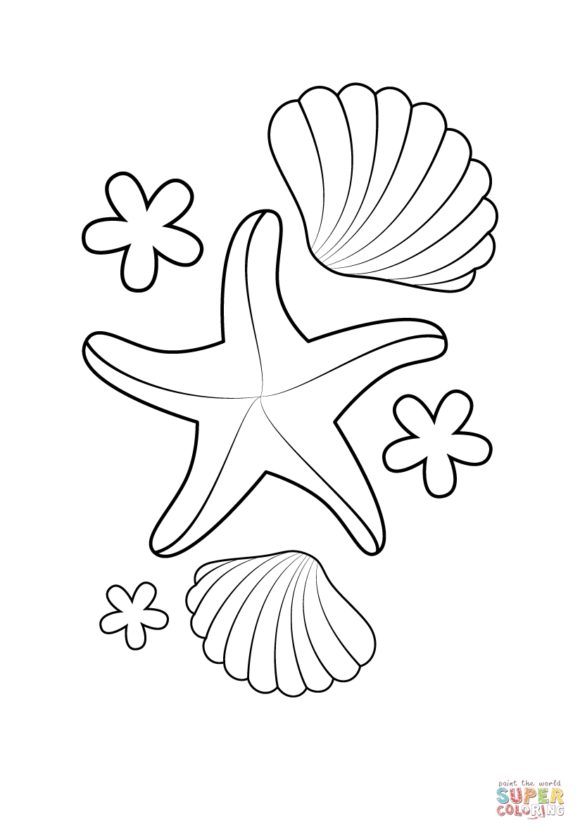824x1186 Starfish Coloring Pages 2