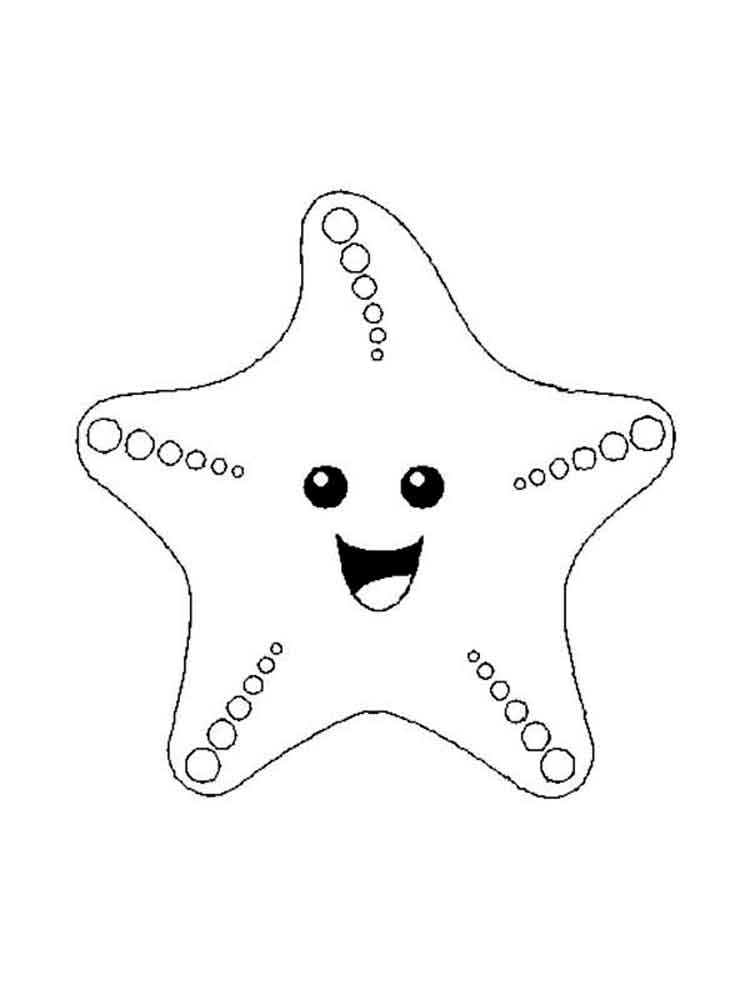 750x1000 Starfish Coloring Page Starfish Coloring Pages Download And Print