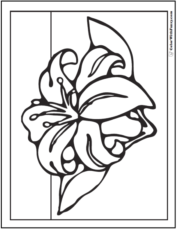 590x762 Spring Flowers Coloring Page Customizable Printables