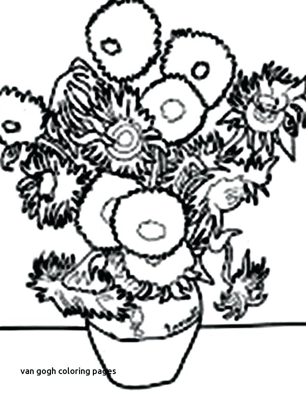 600x777 Vincent Van Gogh Starry Night Coloring Pages Of On Kids N Fun