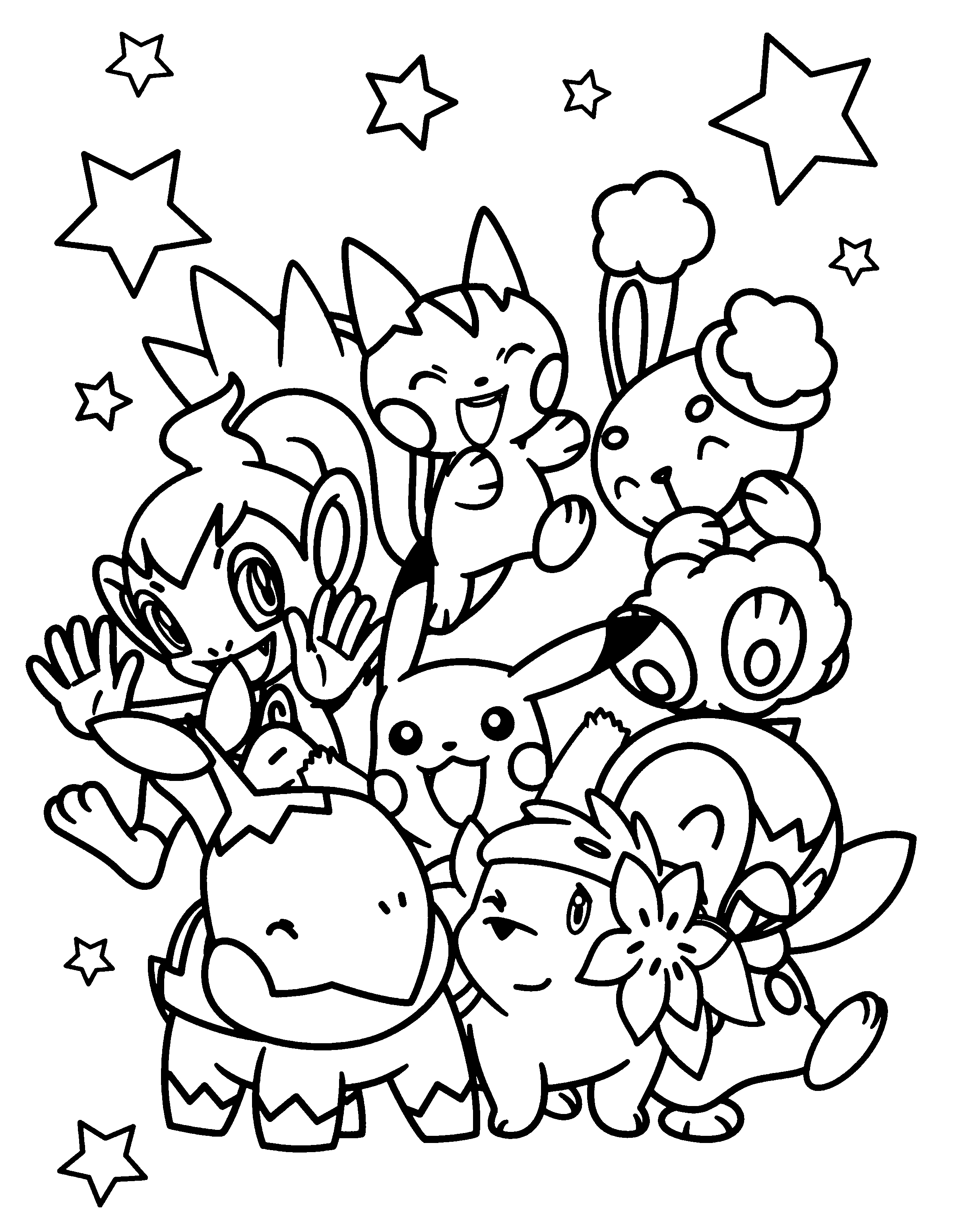 2400x3100 Coloring Pages Of Pokemon New Starter Pokemon Coloring Sheets
