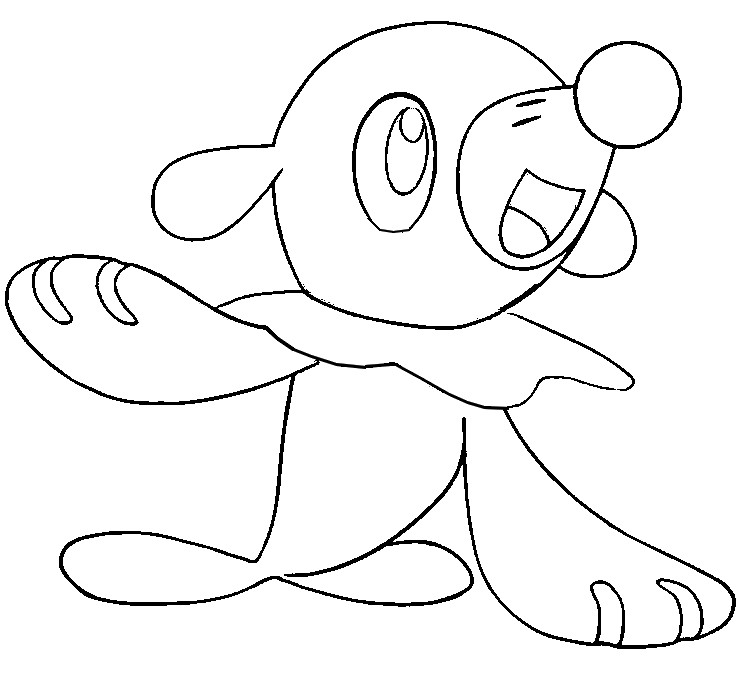 750x681 Coloring Page Pokemon Sun And Moon Popplio 2