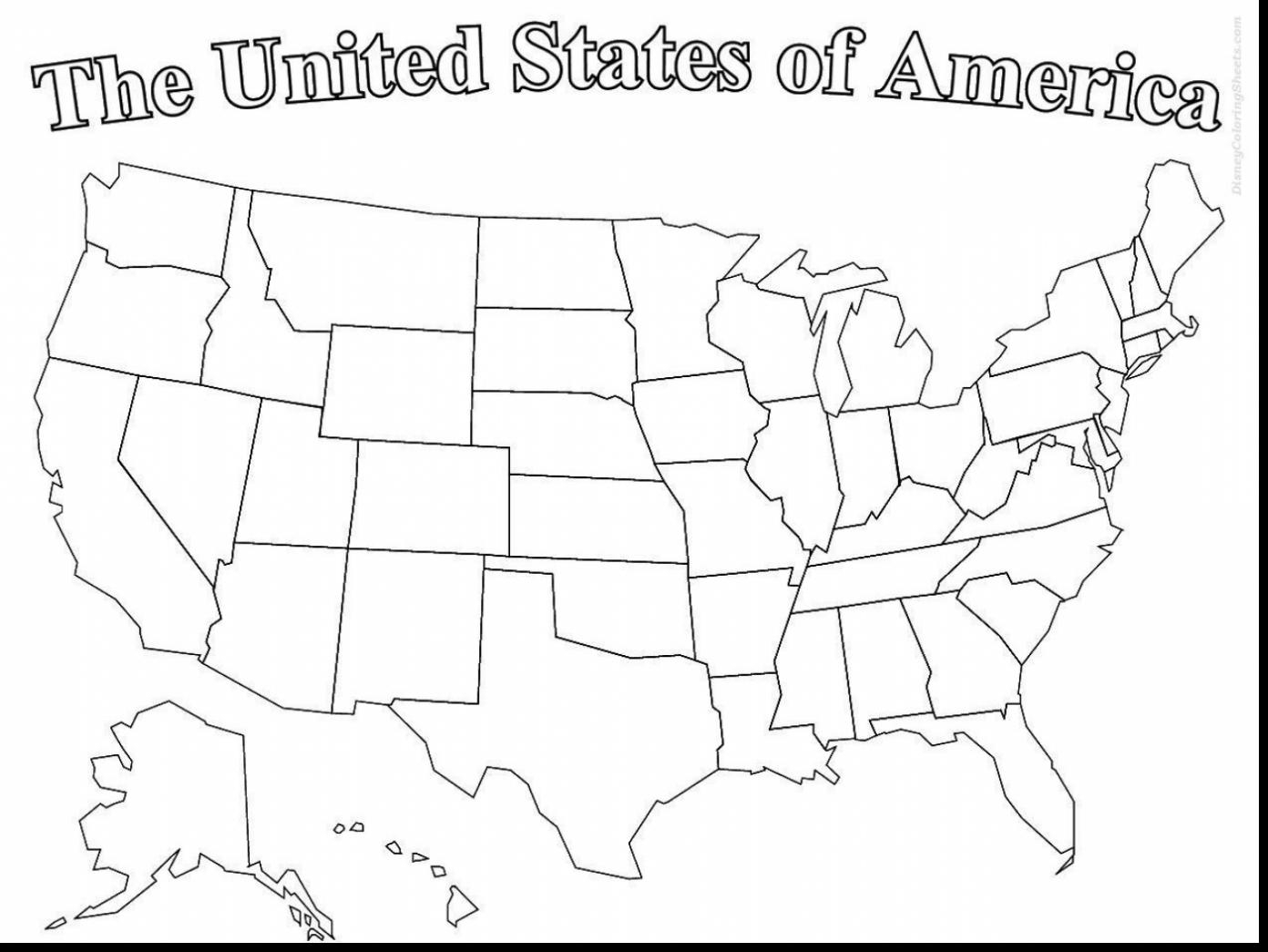 1392x1045 United States Map Coloring Page Coloring Page United States Map