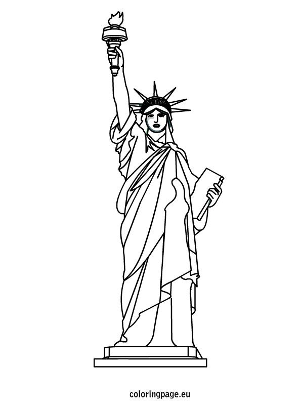 Statue Coloring Pages