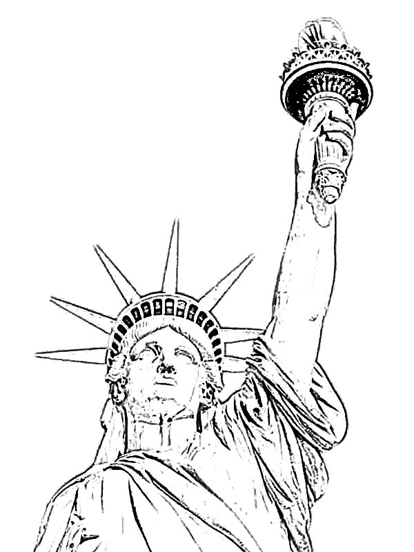600x800 Grover Cleveland In Statue Of Liberty Coloring Page