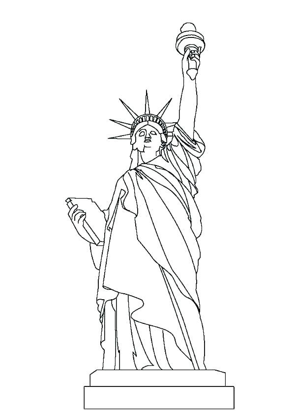 600x848 Statue Of Liberty Coloring Sheets S S Statue Liberty Coloring