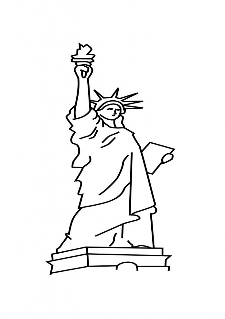 724x1024 Statue Liberty Coloring Page Beautiful Free Printable Statue