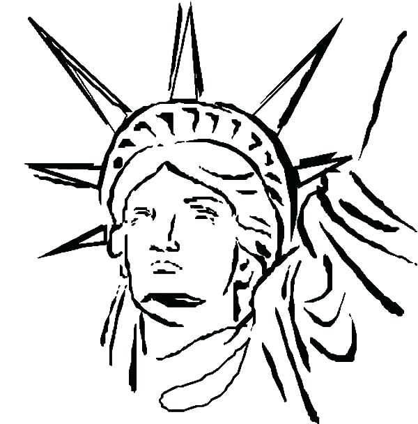 600x608 Statue Of Liberty Coloring Pages Statue Liberty Coloring Pages