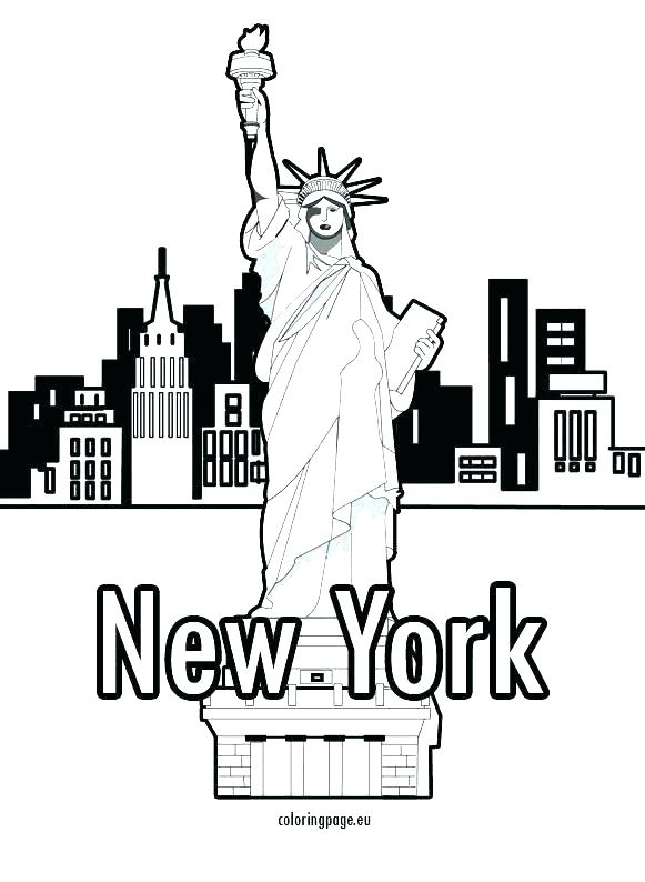 581x794 Coloring Pages Of The Statue Of Liberty