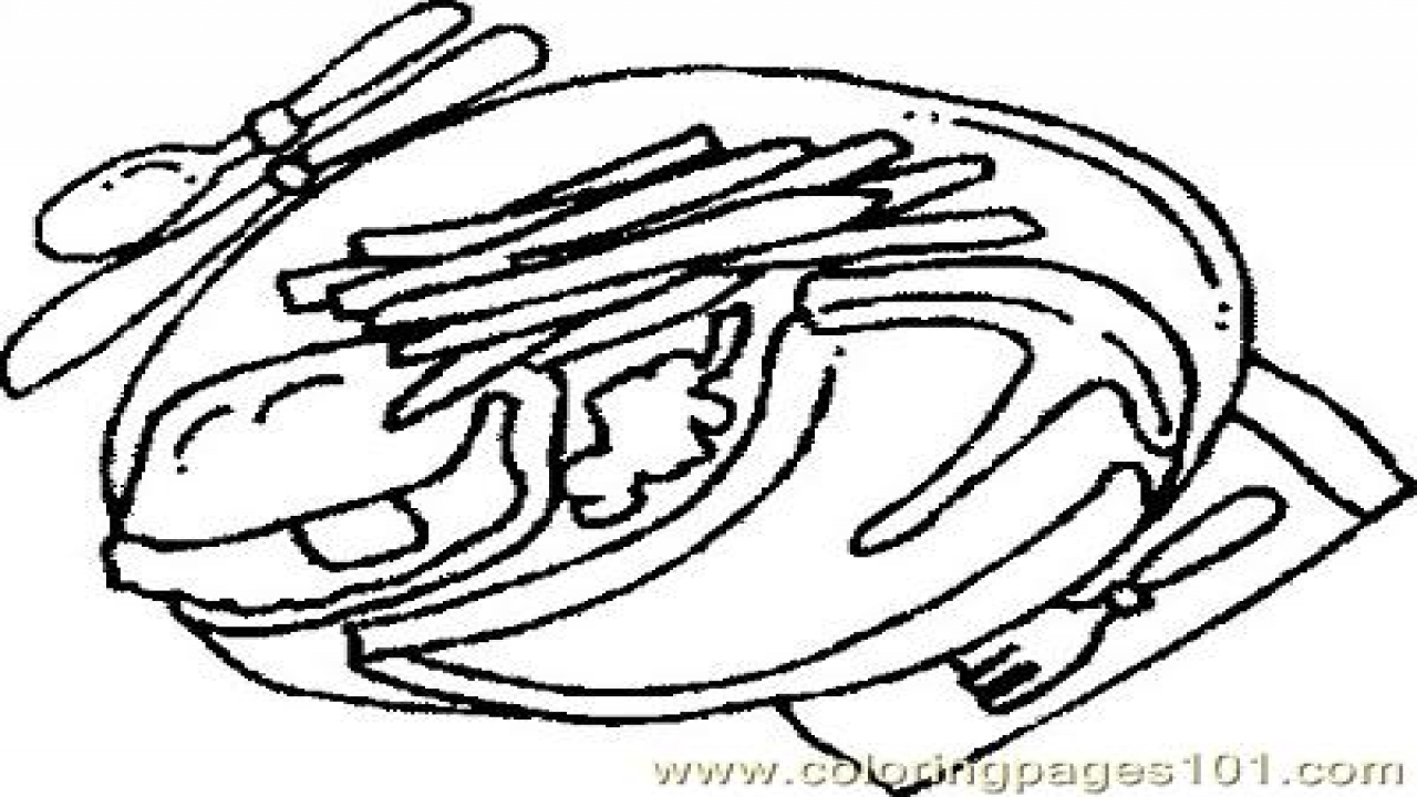1280x720 Fascinating Steak Coloring Page Drawing At Get