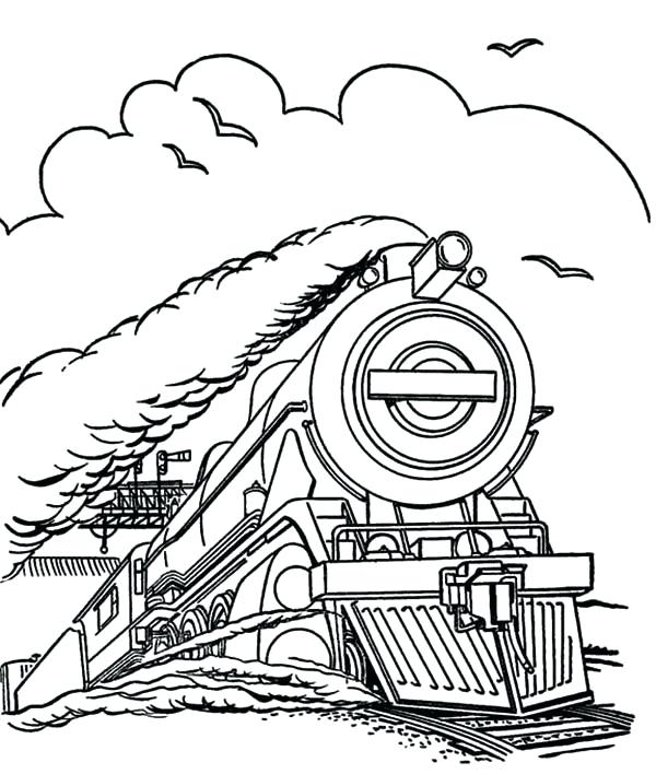 Steam Engine Coloring Pages