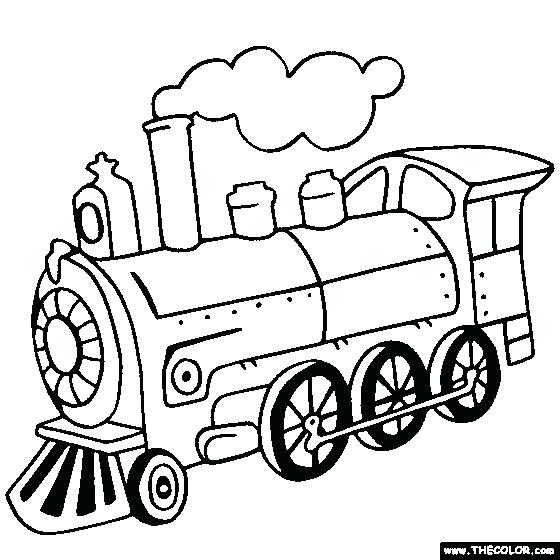 560x560 Train For Coloring Steam Locomotive Train Online Coloring Page