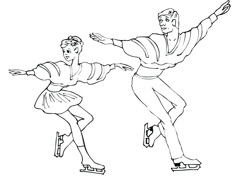 800x618 Coloring Pages Cute Dogs Kids Ice Skating Page Figure Free Babar