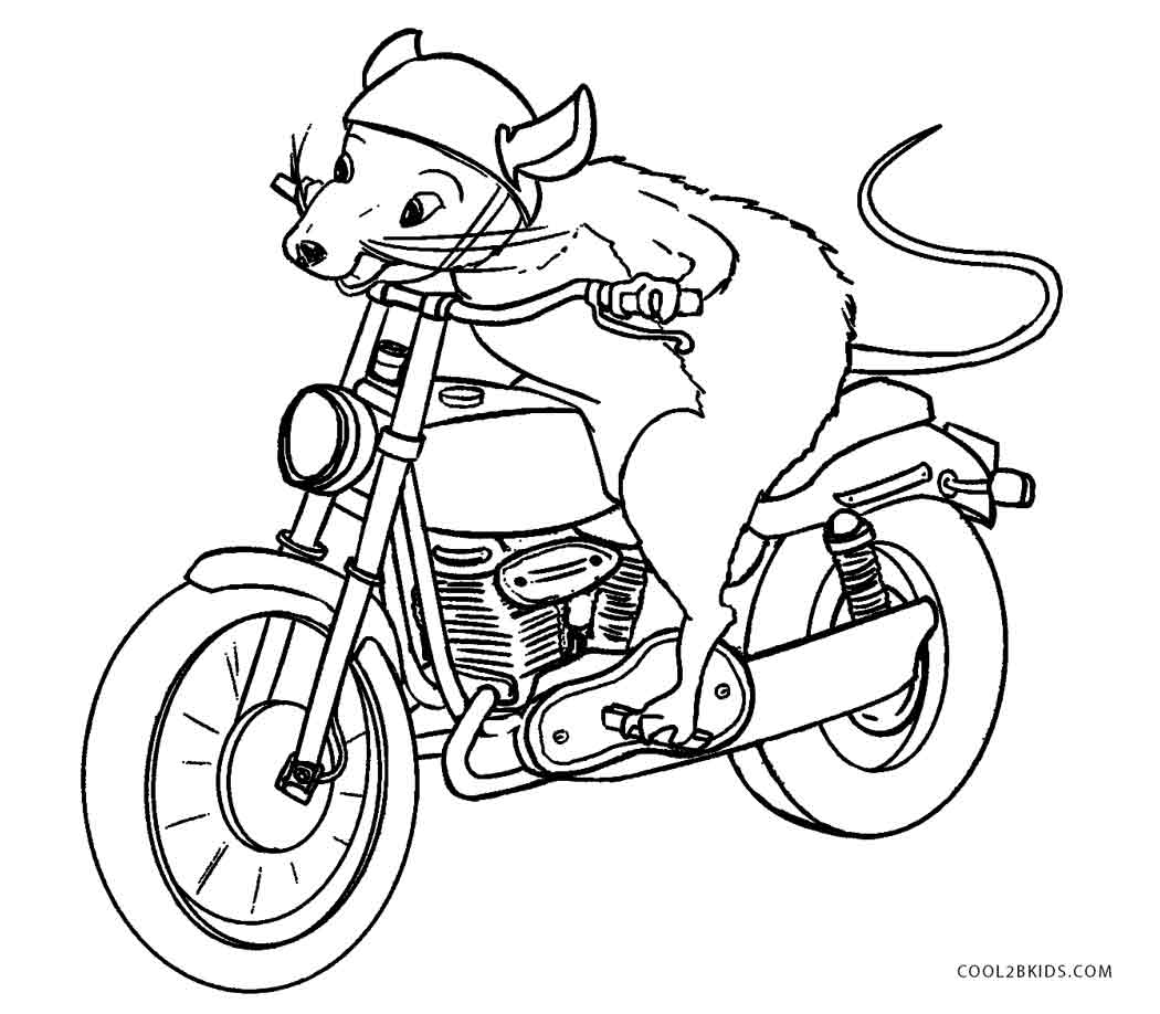 1050x918 Mouse And The Motorcycle Coloring Pages For 10
