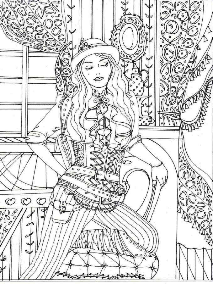 679x903 20 Fresh Steampunk Coloring Pages