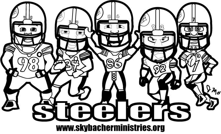 764x465 Steelers Coloring Page Gage Amp Sophia's Pages