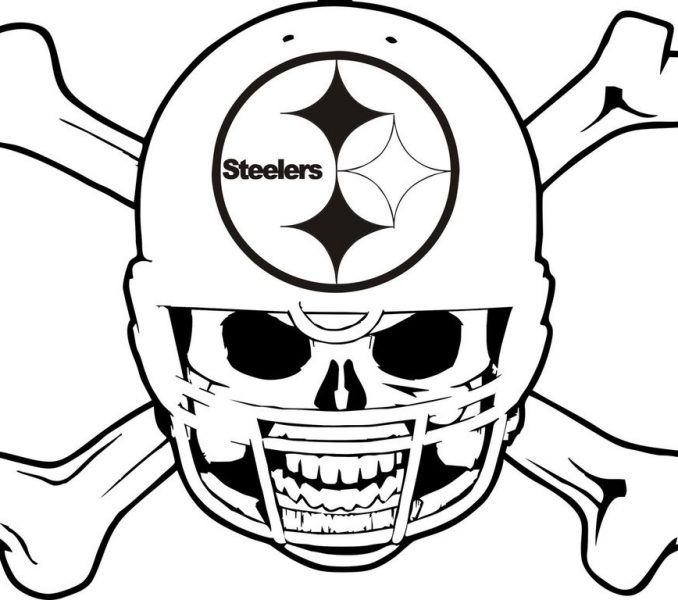 678x600 Steelers Football Coloring Pages Pittsburgh Steelers Coloring