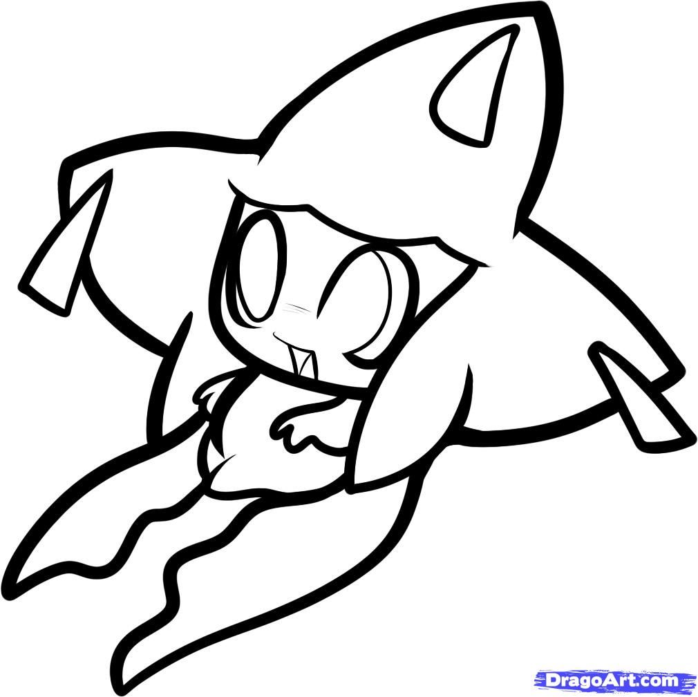 1010x1009 Jirachi Pokemon Coloring Pages