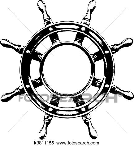 433x470 Drawn Ship Ship Steering Wheel Many Interesting Cliparts