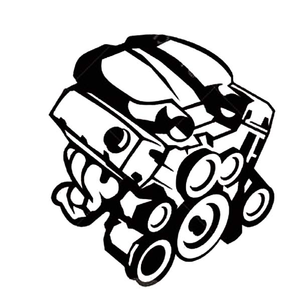 600x600 Car Parts Engine Coloring Pages Car Parts Engine Coloring Pages