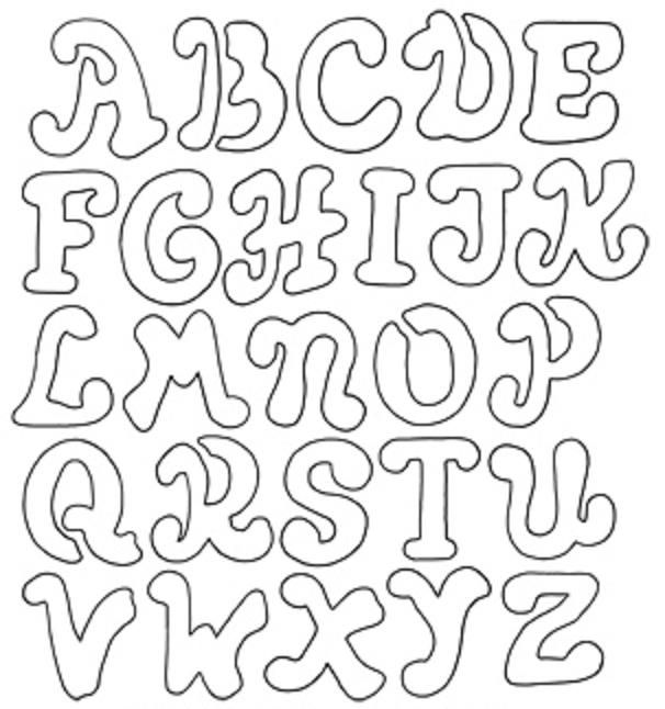 606x646 Coloring Pages Alphabet Letter Stencils Color Pages