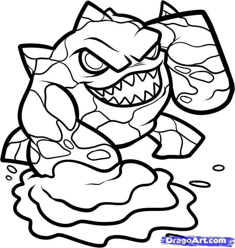 749x789 Skylanders Coloring Pages How To Draw Eruptor Step 6 Inside