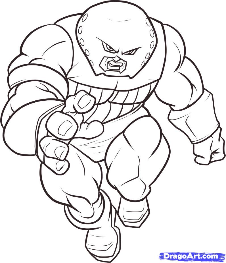 796x925 Juggernaut Coloring Pages How To Draw Juggernaut Step Step Marvel
