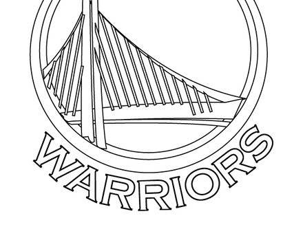 440x330 Golden State Warriors Logo Coloring Page 17 Golden State Warriors