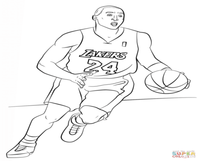 400x322 Curry Coloring Sheets Online Kobe Bryant Page Pages