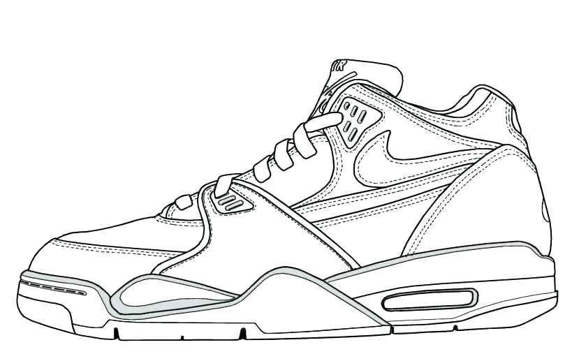 819x507 Shoes Coloring Pages Home Page S Image Gallery Sneaker Printable