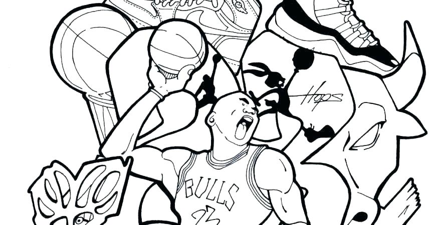 860x450 Basketball Coloring Pages Basketball Coloring Pages Logos Coloring