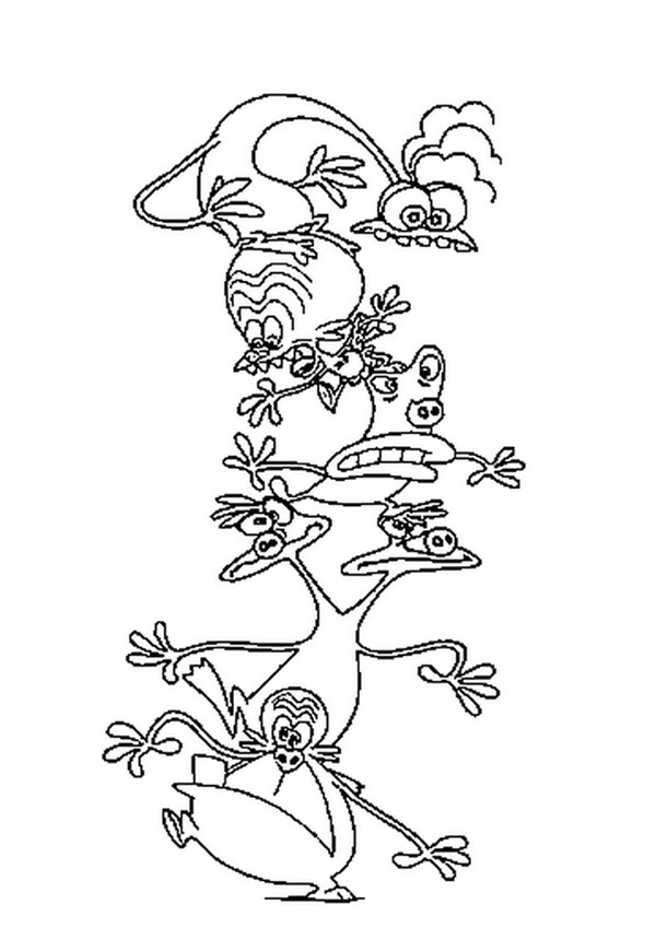 600x849 Space Goofs' Pyramid Coloring Pages