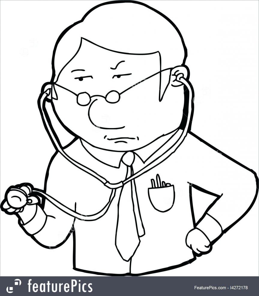 863x985 Stethoscope Coloring