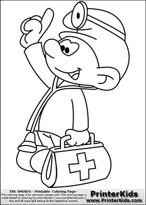 290x406 252 Best Coloring Pages Images On The Smurfs, Coloring