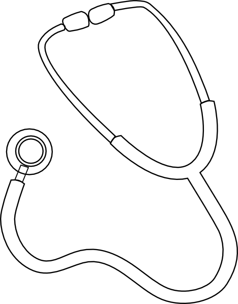 468x598 Stethoscope Coloring Page Images Amp Pictures